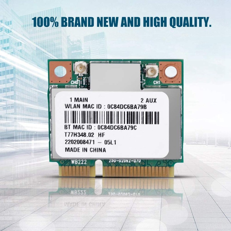2.4G/5Ghz Dual Band Wi-Fi Card 300Mbps Bluetooth 4.0 PCI-E Network
