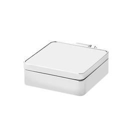 Bulova Travel Hack Alarm Clock B1882 | Vintage-Inspired Flip Cover Design with Blue Dial | Quartz Movement | Battery Included | Compact Travel Clock with Gift Pouch