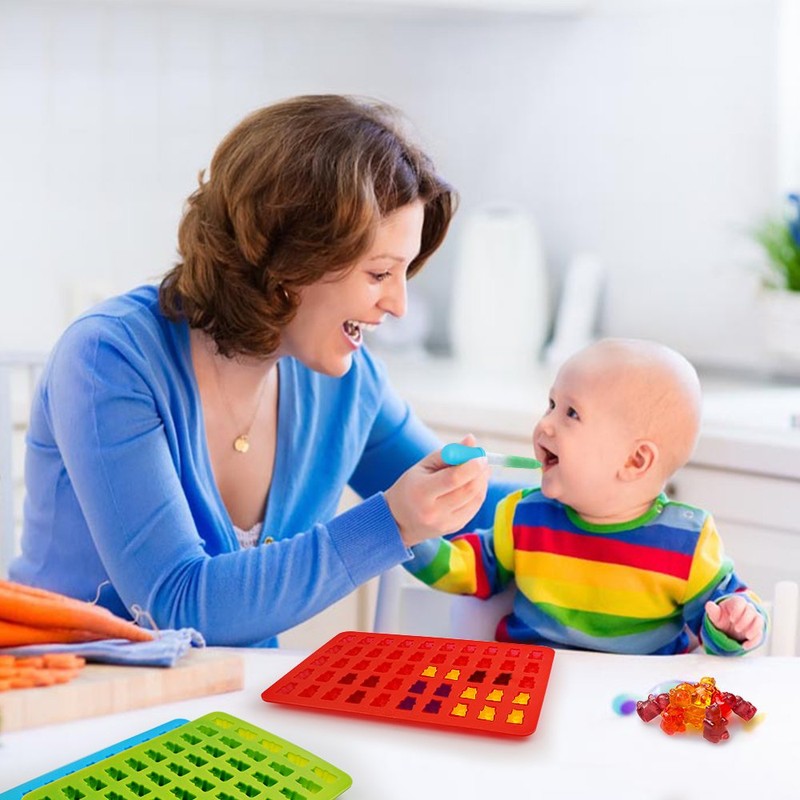 Candy Silicone Molds & Ice Cube Trays, SENHAI 3 Pack