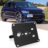 No Drill Front Bumper Tow Hook License Plate Mount Bracket