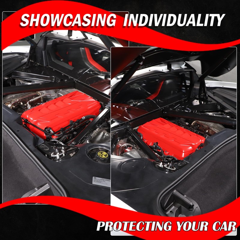 Suetlcoity for Corvette C8 Engine Cover Trim Compatible with Corvette