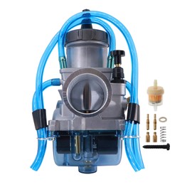 SVKZGFZ PWK 36MM Carburetor for Honda CR250R ATC250R TRX250X Kawasaki KX125 KX250 Suzuki RM125 RM250 Yamaha YZ125 YZ250 125-300CC ATV Quad Dirt Bike Carb (Transparent)