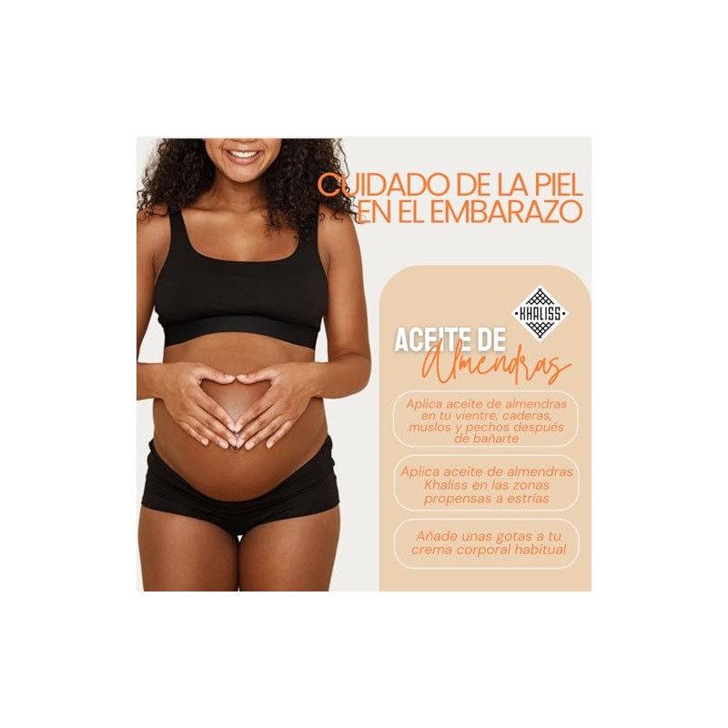 Khaliss Aceite de Almendras: Aceite para cabello 100% natural y