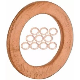 DYNAPEX 10/pk 9/16" or 14 mm ID - COPPER CRUSH WASHERS for M14 Metric or Banjo Bolt L-EY