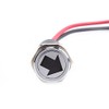 YWBL-WH LED Dash Panel Warning Fog Turn Light Indicator 14mm