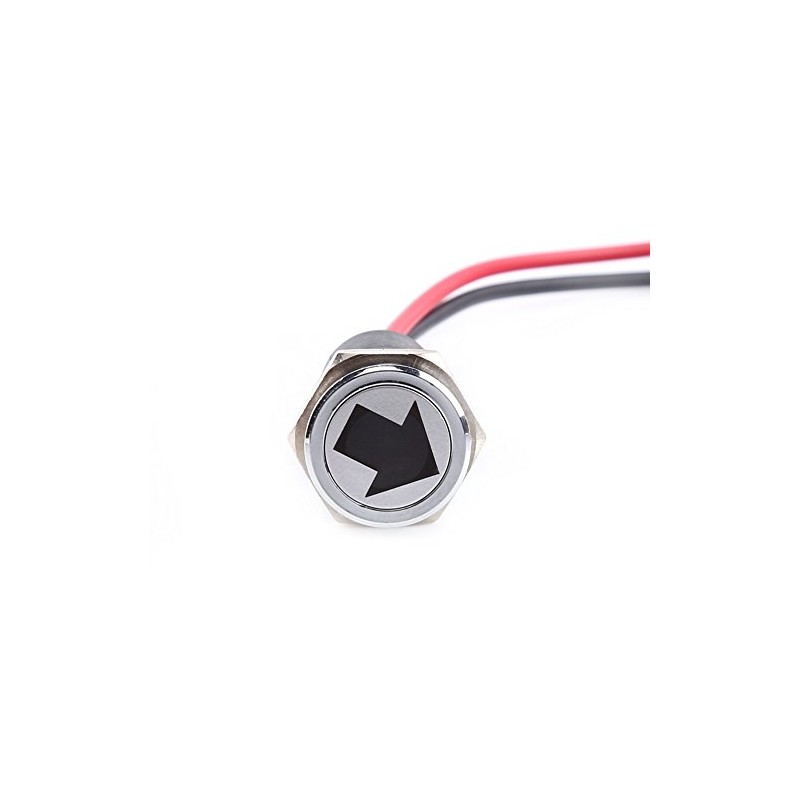 YWBL-WH LED Dash Panel Warning Fog Turn Light Indicator 14mm