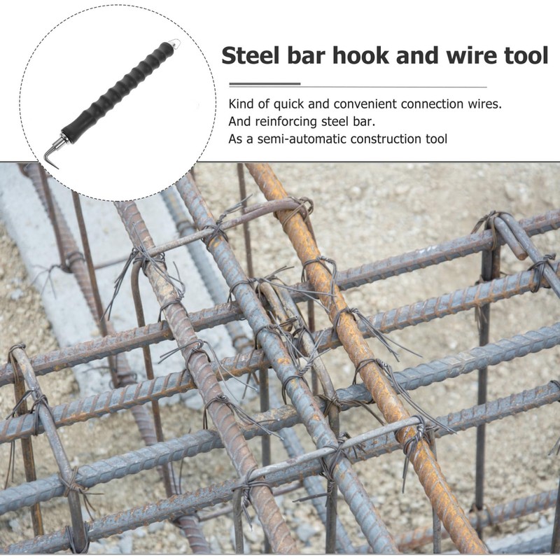 Operitacx Labor Saving Rebar Tie Wire Twisting Tool Semi Hook