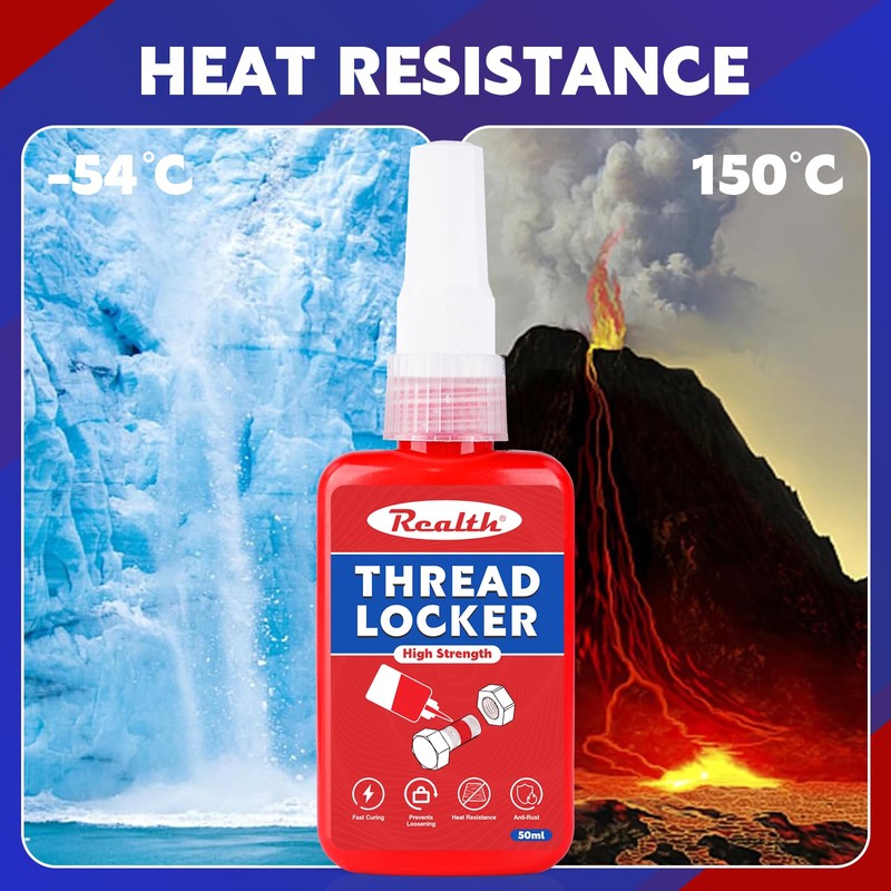 Realth Thread Lock Blue 50ml | Medium Strength Threadlock |