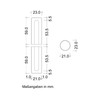 JUVA Anuba Hinge Sleeves Round Cover Caps for 3 DIM