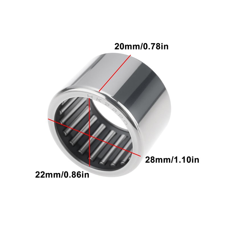 Briny River HK2220 Axial Needle Roller Bearings 22 x 28
