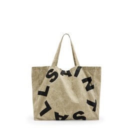 AllSaints Large Tierra Totebag, Taupe/Jet Blk