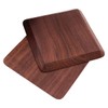Tiardey Square Solid Wood Tea Coaster Beech Iinsulation Padwith Holder,Set