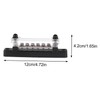 LABRIMP 1pc Bus Bar Block with Transparent Cover for Car