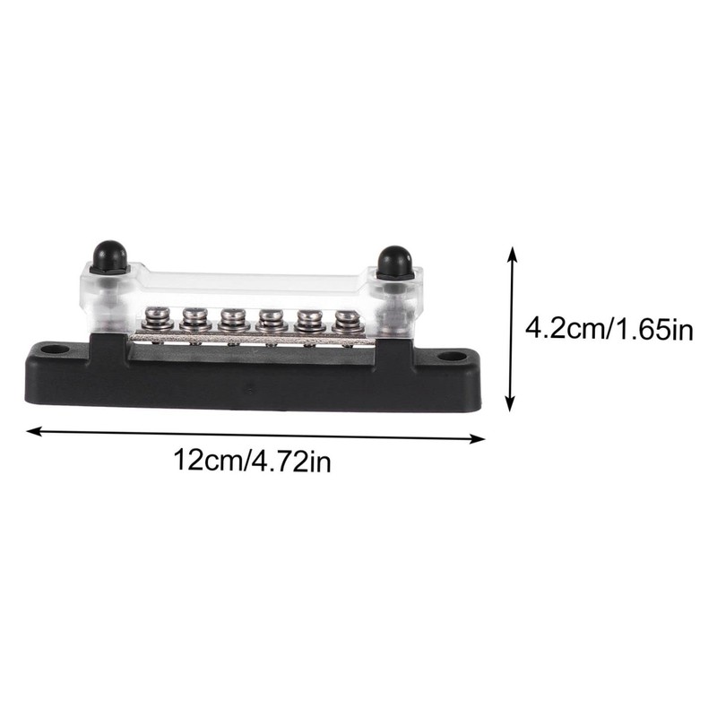 LABRIMP 1pc Bus Bar Block with Transparent Cover for Car