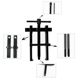 HFS(R) Bearing Puller Pulley Removal 14-30mm Adjustable 2-Prong Gear Extractor Auto Maintenance Removal Tool