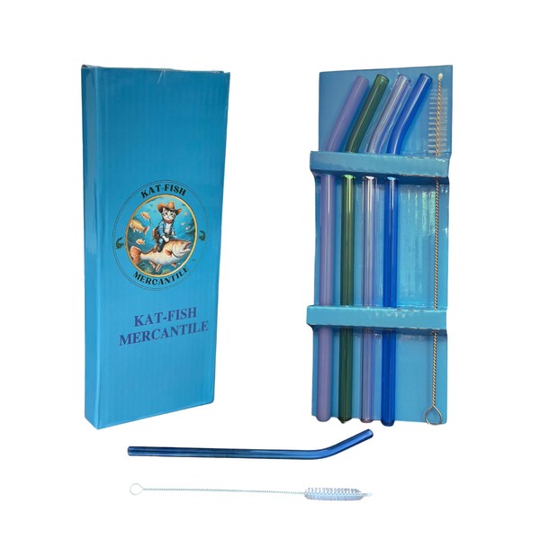 (4) Glass straws, and straw cleaner brush, your new life