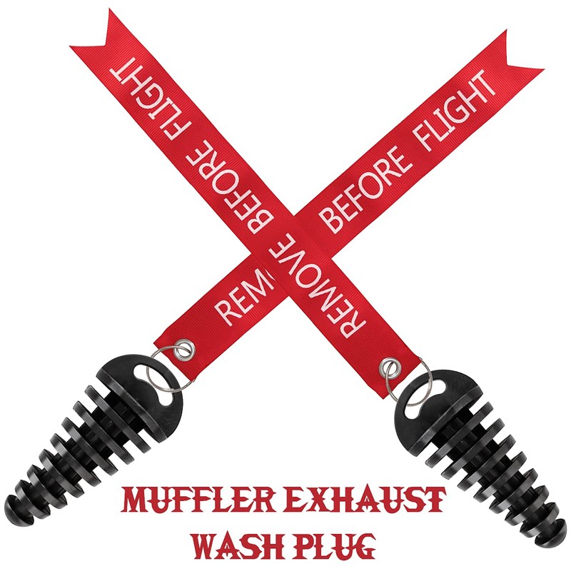 Muffler Exhaust Wash Plug, Hoedia 2 Pack Wash Plugs with