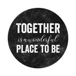 Together is A Wonderful Place to Be Round Label Stickers 100pcs Bible Verse Quotes Saying Circle Decals for Water Bottle Luggages Laptop Computer Envelopes Seals Card Boxes 3in