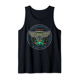 Ayahuasca Owl Psychedelic Cute Owl Lovers Hippie Festival Tank Top