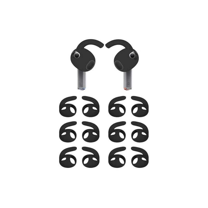 Rqker Sport Eartips Compatible with Galaxy Buds 3, 6 Pairs