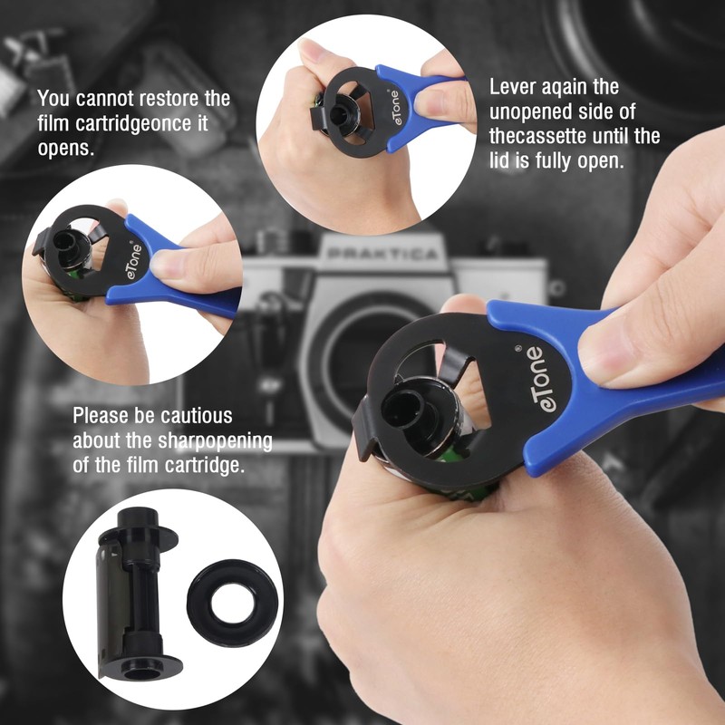 eTone 135 35 mm Film Cassette Opener Development Darkroom Tool