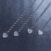 Silver Initial Charm Bracelet Stainless Steel Heart Letter Alphabet Bracelet