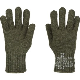 Mcguire Gear M Men's Wool Nylon Blend Knitted Cold Weather Gloves, Snow Winter Glove Liners Inserts, Made in USA (X-Large, OD Green)