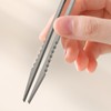 2Pcs Lightweight Mini Titanium Tweezers Non-Slip Portable Titanium Tweezers Sturdy