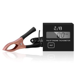 Digital Tachometer Inductive Tachometer Tachometer for Chainsaw Small Tachometer Chainsaw with Hour Meter Tachometer for Chainsaws, Lawnmowers and Motorcycles