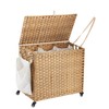 Laundry Hamper with Wheels, 52.8 Gallon(200L) Rolling Laundry Basket with