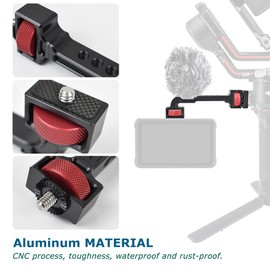 KOQINVIZ Gimbal Monitor Mount Phone Mount Cold Shoe Mount with 1/4-inch Threaded Holes for DJI Ronin RS 2 / RSC 2/ SC/S Zhiyun Weebill S Crane 3s Stabilizers Accessories