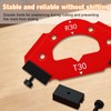 Radius Clamp Milling Cutter Template, Angle Milling Template, Router, Three