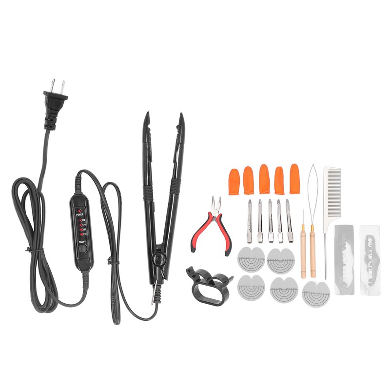 Hair Extension Iron Kit with Temperature Control Stable Heating Hair