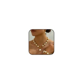 Elegant Pearl Drop Earrings and Layered Necklace Set Chunky Bridal Jewelry for Weddings Gifts Special Occasion Accessories
