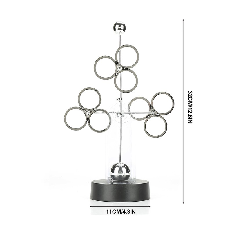 Electronic Perpetual Motion Revolving Celestial Model Kinetic Art Craft Desk