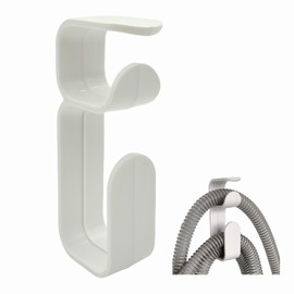 WTQTW CPAP Hose Hanger, CPAP Hose Holder for Bed, CPAP Tube Holder with Anti-Unhook Feature Hose, CPAP Hose Holder with Anti-Slip, CPAP Mask Holder White