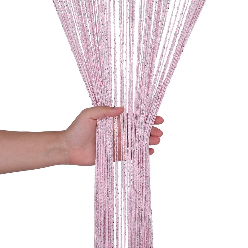 Glitter String Curtain Panel 200x90cm – Sparkling Tassel Fly Screen,