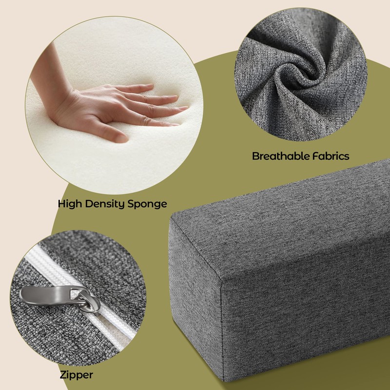 DEEPSHARK Bed Gap Filler for Full Mattress, High-Density 45D Sponge,