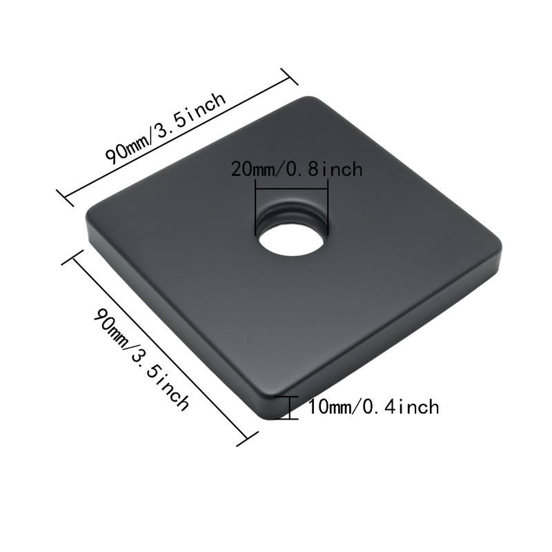 ITROLLE 3.5 inch Square Shower Arm Flange Shower Arm Flange