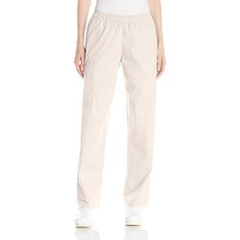 WINK Women's Plus Size Pull-On Cargo Pant, Khaki, 3X-Large Tall