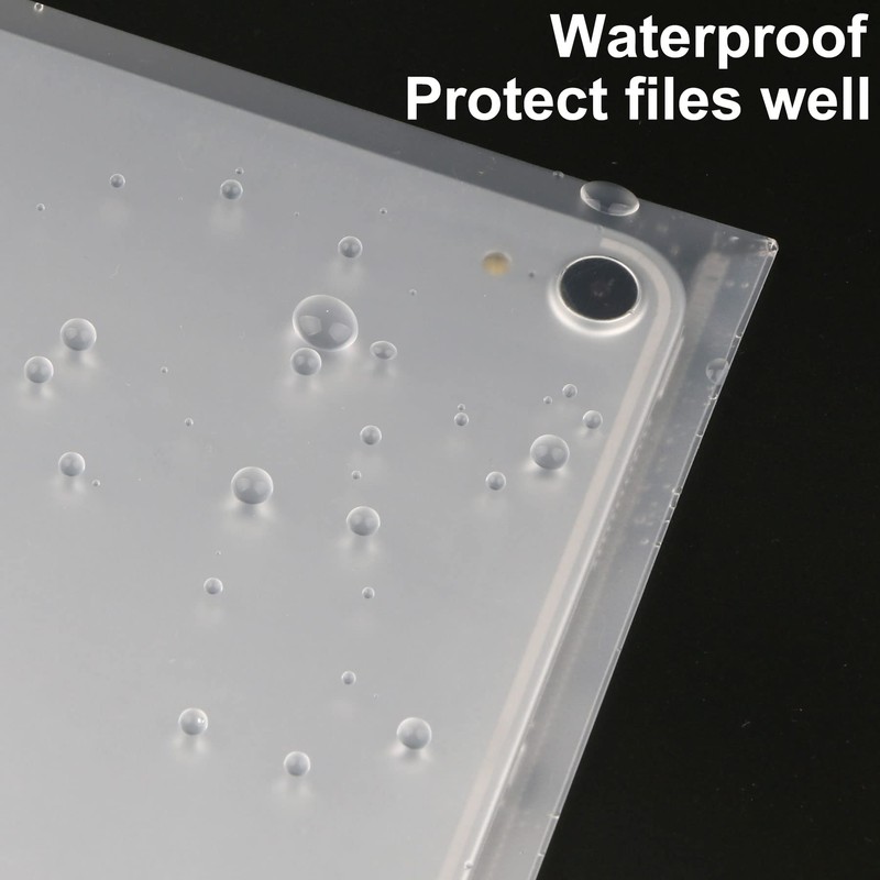 Plastic Wallets A4 Clear Folders Document Files Popper Wallets with