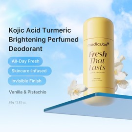 medicube Glow Vanilla Layering Duo: Vanilla Pistachio Deodorant and Hair & Body Fragrance Mist | Freshness, Odor Care & Sweet Gourmand Scent for All-Day Confidence | Kojic Acid for Brightening & Glow