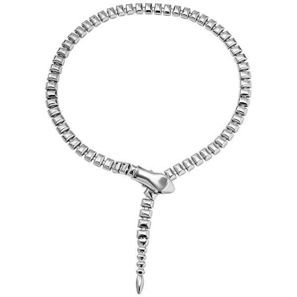 Cupimatch Short Necklace Snake Collar: Women's Curved Cuff Copper Snake
