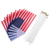 FUNOMOCYA Hand Waving Mini Flags Set 25pcs Usa Flag Polyester