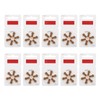 60pcs 312 Sound Aid Button Battery Long Lasting BTE Sound