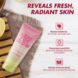 Sunday Essence Collagen Facial Scrub - Dermatologist Tested, Anti-Aging, Hydrates & Improves Firmness, Korean Skin Care, 95% Natural, Clean Beauty, Non - GMO, Cruelty - Free - 1 Pack