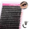 FADLASH Lash Clusters 100D Fluffy Eyelash Clusters 12-18mm Individual Lashes