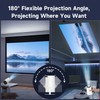 VERALUNE Upgrade HY300PRO Mini Projector 4K 1080P Support WiFi 6