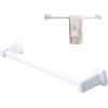 LPS Lowpricesupply 24" White Porcelain Towel Bar Set Concealed Mount