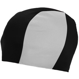 (602TONE - BLACK & WHITE) - Swim Cap Lycra/Spandex-Kids/Adults -Fits Long Hair